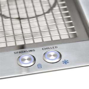 Sparkling and chilled in-house bottling station