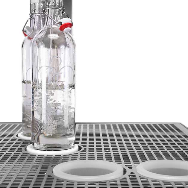 Branded glass bottles