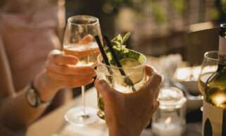 Spritzers with sustainable sparkling water