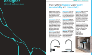 Designer Kitchen and Bathroom Guide: PureH2O water purifiers for water purity, sustainability and connectivity.